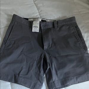 J. Crew Men's Charcoal Flat Front Shorts